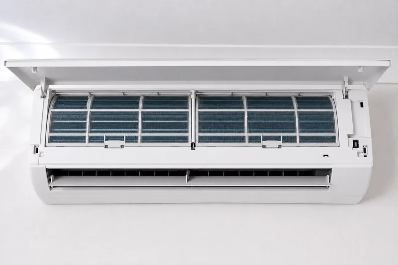 Clean split-system air conditioner after a professional aircon clean in Bendigo (illustrative)